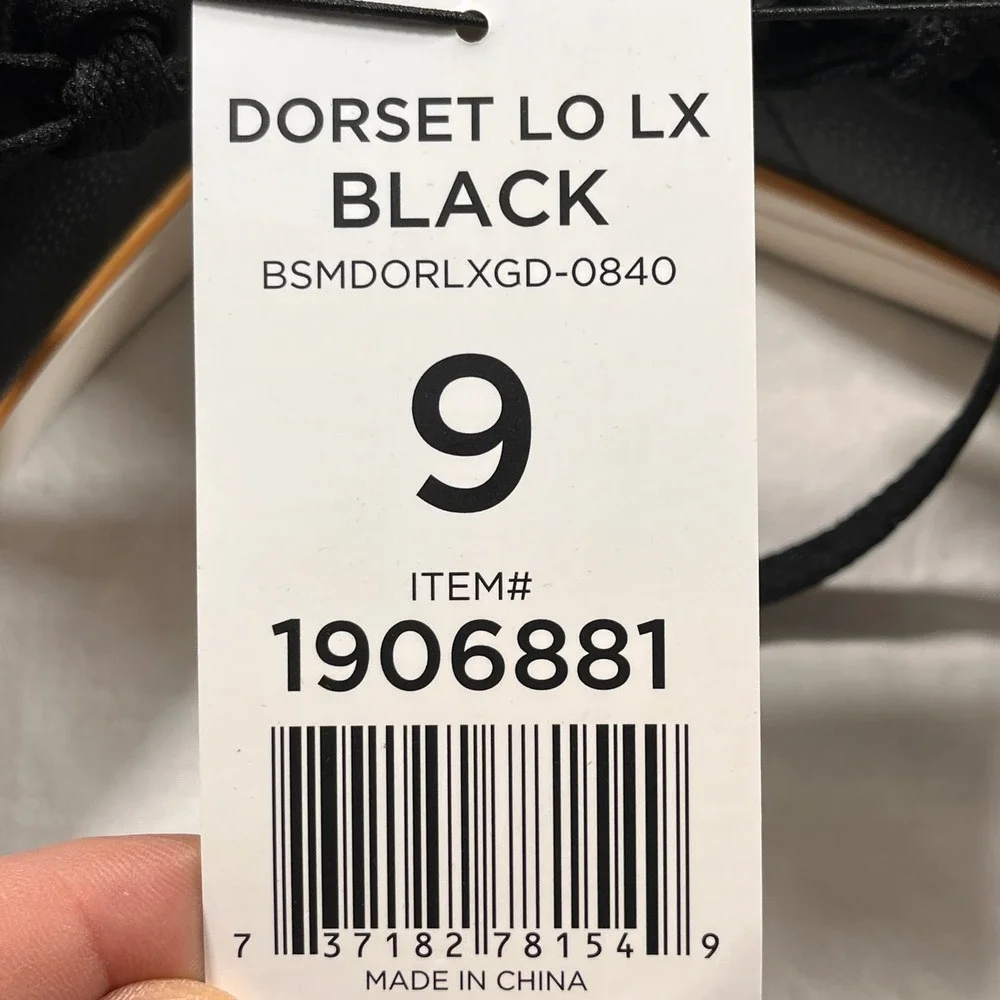 Ben Sherman Dorset Lo‎ LX Sneakers Mens 9 Black NEW Memory Foam Low Top